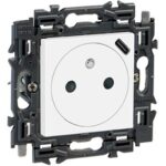 Valena Next prise 2P+T + chargeur USB 1100mA int app complet blanc à griffes (ref:741537)