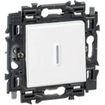 Valena Next poussoir à voyant 6A appareil complet blanc à griffes (ref:741548)