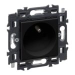 Valena Next prise 2P+T 16A appareil complet noir à griffes (ref:741720)