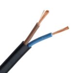 VTLB H03VV-F câble de raccordement PVC souple 300V noir 2X0,75mm² (100m) (ref:VTLB2X0,75N R 100)