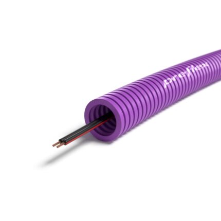 Preflex tube précâblé 16mm + câble haut-parleur LS 2x0,75mm² rouleau 100m (100m) (ref:TFLEX2X0,75 R 100)