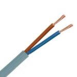 VTMB H05VV-F câble de raccordement PVC souple gaine rainurée 500V gris 2X1,5mm² (100m) (ref:VTMB2X1,5 R 100)