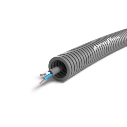 Preflex tube précâblé 16mm + SVV 2x0,8mm gris rouleau 100m (100m) (ref:TFLEX2X0,8 R 100)