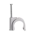 Attache Multifix câble 14 à 20 gris RAL 7035 - pointe 40 mm (Pack de 100)  (ref:31579)