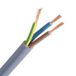 VTLB H03VV-F câble de raccordement PVC souple 300V gris 3G0,75mm² (100m) (ref:VTLB3G0,75G R 100)