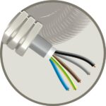 Elflex tube précâblé 20mm + câble d'installation XVB 5G1,5mm² (100m) (ref:ELFLEXXVB5G1,5 R 100)