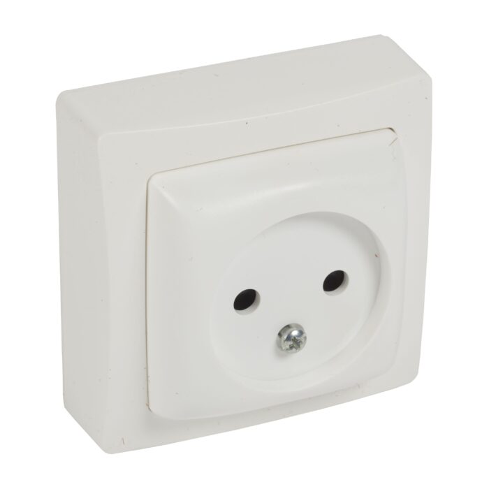 Oteo prise de courant 2 P 10/16 A - 250 V - monobloc (ref:86024) – Image 1
