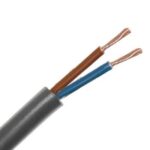 H05VV-F VTMB câble de raccordement PVC souple gaine lisse 500V noir 2X0,75mm² (100m) (ref:H05VV-F2X0,75N R 100)