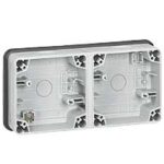 Plexo66 boîtier 2 postes HOR.-IP66-IK08 (ref:90493)