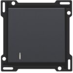 Manette avec voyant pour bouton poussoir, anthracite (ref:122-60005)