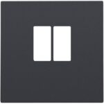 Enjoliveur pour simple connecteur haut-parleur, anthracite (ref:122-69801)