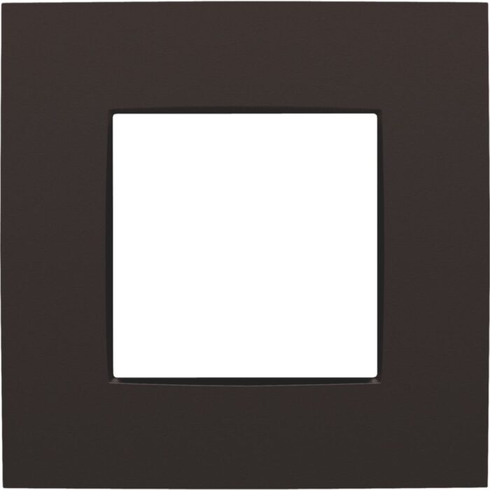 Plaque de recouvrement (60mm) simple, brun (ref:124-76100) – Image 1
