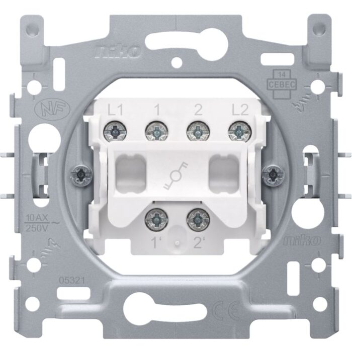 Interrupteur va-et-vient bipolaire 10A 250V AC (ref:170-02200) – Image 1