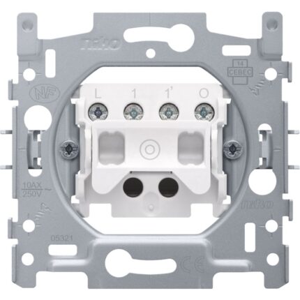 Bouton poussoir 10A 250V AC, N.O./N.F., avec 4 bornes (ref:170-03000)