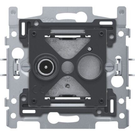 Socle connexion coax 1x simple masculin (ref:170-09120)