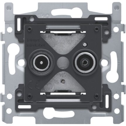 Socle connexion coax EDU tv + FM Telenet Interkabel (ref:170-09531)