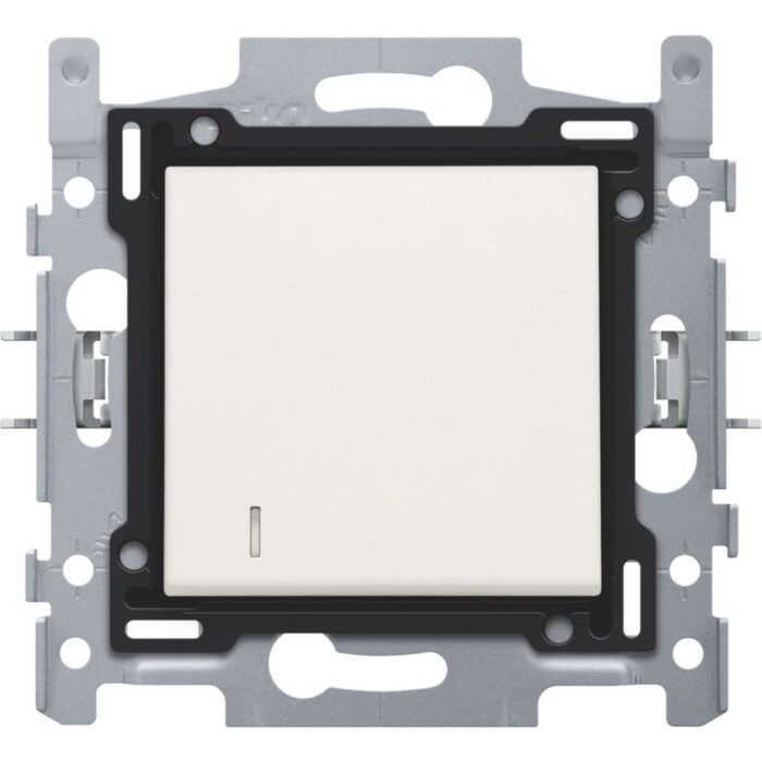 Interrupteur témoin va-et-vient 10A 250V AC, avec 4 bornes, blanc (ref:101-67600) – Image 1