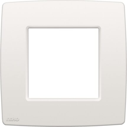 Plaque de recouvrement (60mm) simple, blanc (ref:101-76100)