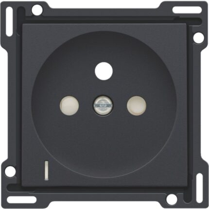 Enjoliveur pour prise de courant avec indication de tension, anthracite (ref:122-66607)