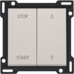 Manette pour interrupteur pour volets 10A 250V AC, gris clair (ref:102-65905)