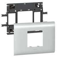 Support DLP alu 2 mod cv. 85mm Mosaic simple (ref:11212)
