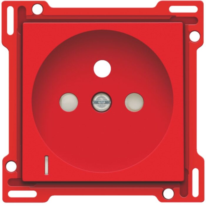 Enjoliveur pour prise de courant avec indication de tension, rouge (ref:199-66607) – Image 1
