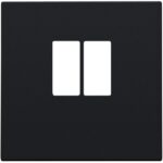 Enjoliveur pour simple connecteur haut-parleur, noir (ref:161-69801)