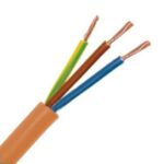 H05VV-F VTMB câble de raccordement PVC souple gaine lisse 500V orange 3G1,5mm² (100m) (ref:H05VV-F3G1,50R R 100)