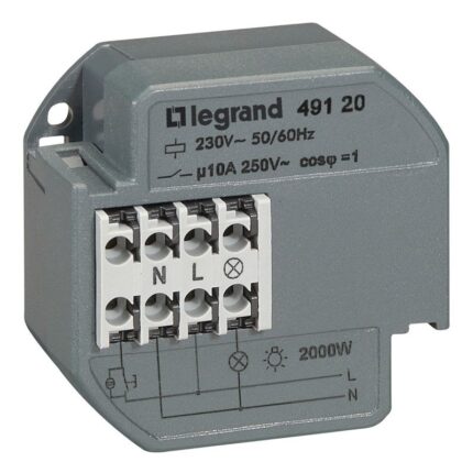 Telerupteur 1P 10A 230VAC (ref:49120)