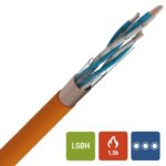 EUROSAFE NBN 713-020 Rf 1h30 LS0H orange 500V 3X2X0,9mm (1000m) (ref:EUR0SAFE-3P0,9 B 1000)