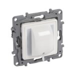 Niloé interrupteur à tirage 10AX 250V blanc à griffes (ref:664519)