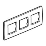 Niloé plaque triple crème entraxe 71mm vertical / horizontal (ref:665013)