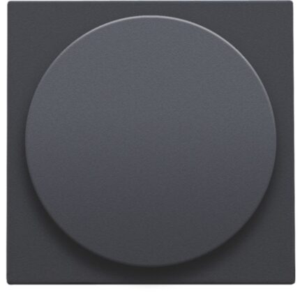 Plaque pour variateur à bouton rotatif universel, anthracite (ref:122-31003)