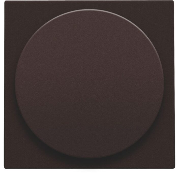 Plaque centrale pour variateur à bouton rotatif universel, dark brown (ref:124-31003) – Image 1