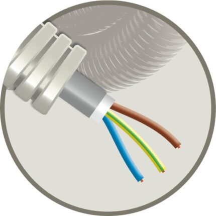 Elflex tube précâblé 20mm + câble d'installation XVB 3G1,5mm² (50m) (ref:ELFLEXXVB3G1,5 R 50)