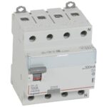 Disjoncteur Interrupteur différentiel DX³ 4P 300mA 100A Type A - 4 modules (ref:411783)