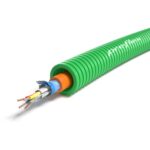 Preflex tube précâblé 16mm LS0H vert + téléphonie RF1H30 2P0,9mm (100m) (ref:TFZHF3-2P0,9 R 100)