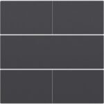 Set de finition pour bouton-poussoir quadruple, libre de potentiel, 24 V, anthra (ref:122-40050)