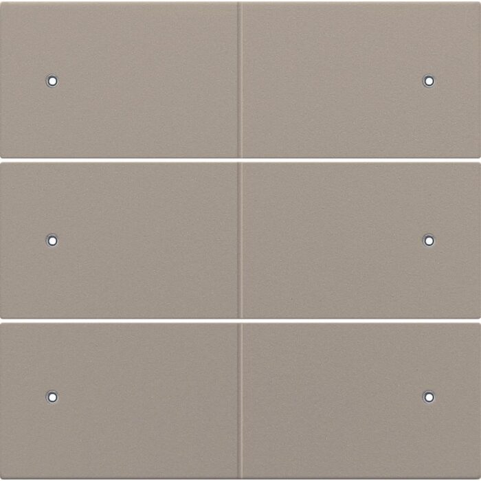 Set de finition pour bouton-poussoir sextuple, libre de potentiel, 24 V, avec LE (ref:123-60150) – Image 1