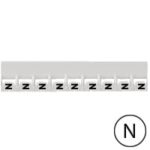 Repère Mémocab - lettre N noir sur fond blanc - 2,3 mm (Pack de 240)  (ref:37839)