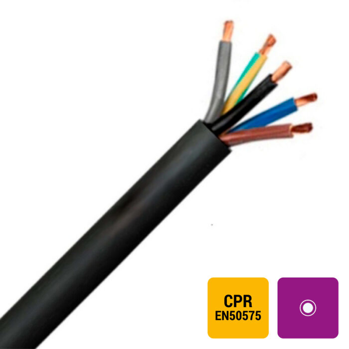 H07RN-F câble caoutchouc souple 750V Eca noir 3G2,5mm² (50m) (ref:H07RN-F3G2,5-ECA R 50) – Image 1