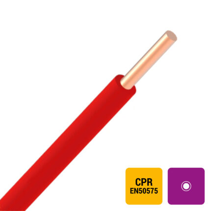 VTB H05V-U fil PVC massif 500V Eca 70°C rouge 1mm² (100m) (ref:VTB1R-ECA R 100)