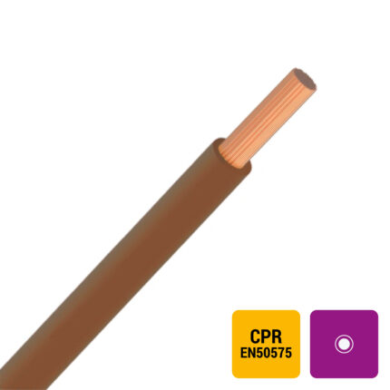 VTBs H05V-K fil PVC souple 500V Eca 70°C brun 0,75mm² (100m) (ref:H05V-K0,75M-ECA R 100)