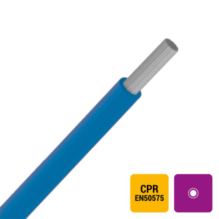 VOBst H07V-KT fil PVC souple étamé Eupen 750V Eca 70°C bleu RAL5015 1,5mm² (100m) (ref:V0BST1,5B-ECA R 100)