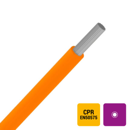 VOBst H07V-KT fil PVC souple étamé Eupen 750V Eca 70°C orange 2,5mm² (100m) (ref:V0BST2,50R-ECA R 100)