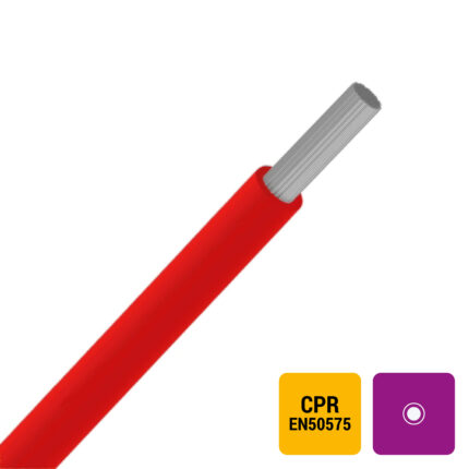 VTBst H05V-KT fil PVC souple étamé Eupen 500V Eca 60°C rouge 1mm² (100m) (ref:VTBST1R-ECA R 100)