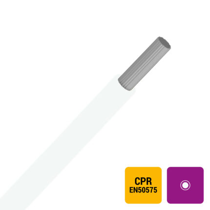 VOBst H07V-KT fil PVC souple étamé 750V Eca 60°C blanc 1,5mm² (100m) (ref:H07V-KT1,5I-ECA R 100)