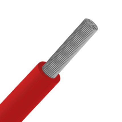 VOBst H07V-KT fil PVC souple étamé 750V Eca 60°C rouge 4mm² (100m) (ref:H07V-KT4R-ECA R 100)