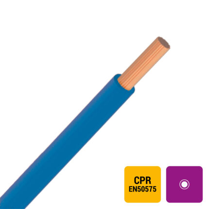 VTBs H05V-K fil PVC souple 500V Eca 70°C bleu 0,5mm² (100m) (ref:H05V-K0,5B-ECA R 100)