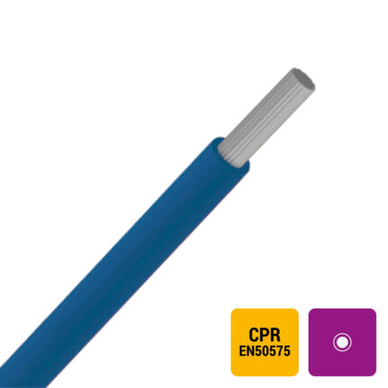 VOBst H07V-KT fil PVC souple étamé 750V Eca 60°C bleu gentiane RAL5010 1,5mm² (100m) (ref:H07V-KT1,5DB-ECA R 100)